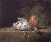 Gray partridge and a pear Jean Baptiste Simeon Chardin